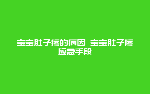 宝宝肚子疼的病因 宝宝肚子疼应急手段