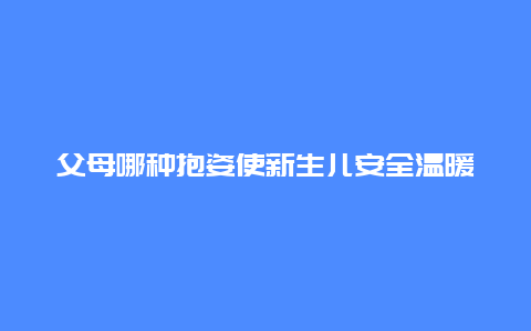 父母哪种抱姿使新生儿安全温暖