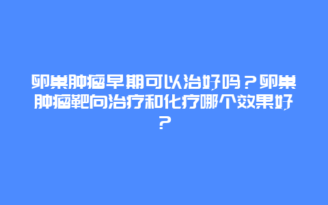 卵巢肿瘤早期可以治好吗？卵巢肿瘤靶向治疗和化疗哪个效果好？