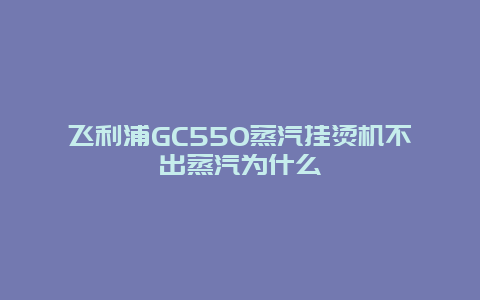 飞利浦GC550蒸汽挂烫机不出蒸汽为什么