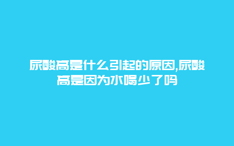 尿酸高是什么引起的原因,尿酸高是因为水喝少了吗