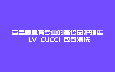 宜昌哪里有专业的奢侈品护理店 LV CUCCI 包包清洗_http://www.365jiazheng.com_保洁卫生_第1张