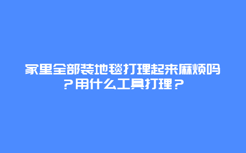 家里全部装地毯打理起来麻烦吗？用什么工具打理？