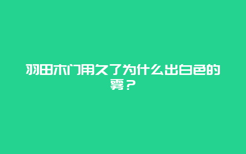 羽田木门用久了为什么出白色的雾？_http://www.365jiazheng.com_保洁卫生_第1张