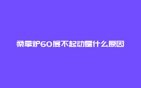 桑拿炉60度不起动是什么原因