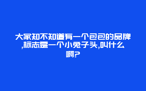 大家知不知道有一个包包的品牌,标志是一个小兔子头,叫什么啊?