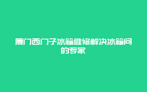 厦门西门子冰箱维修解决冰箱问的专家