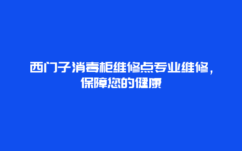 西门子消毒柜维修点专业维修，保障您的健康