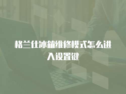 格兰仕冰箱维修模式怎么进入设置键