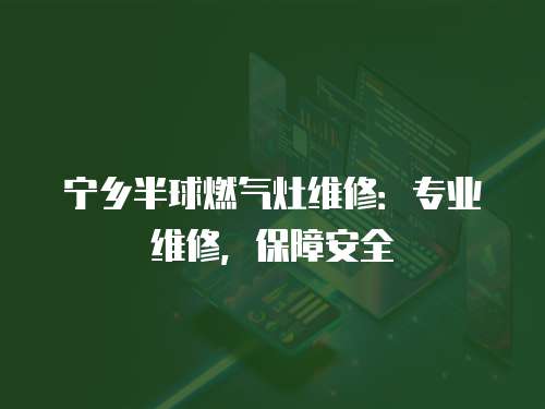 宁乡半球燃气灶维修：专业维修，保障安全