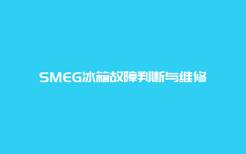 SMEG冰箱故障判断与维修