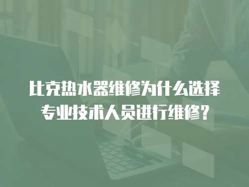 比克热水器维修为什么选择专业技术人员进行维修？